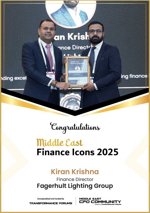 Recognized as a Middle East Finance Icon 2025 for leadership, integrity, and financial transformation.