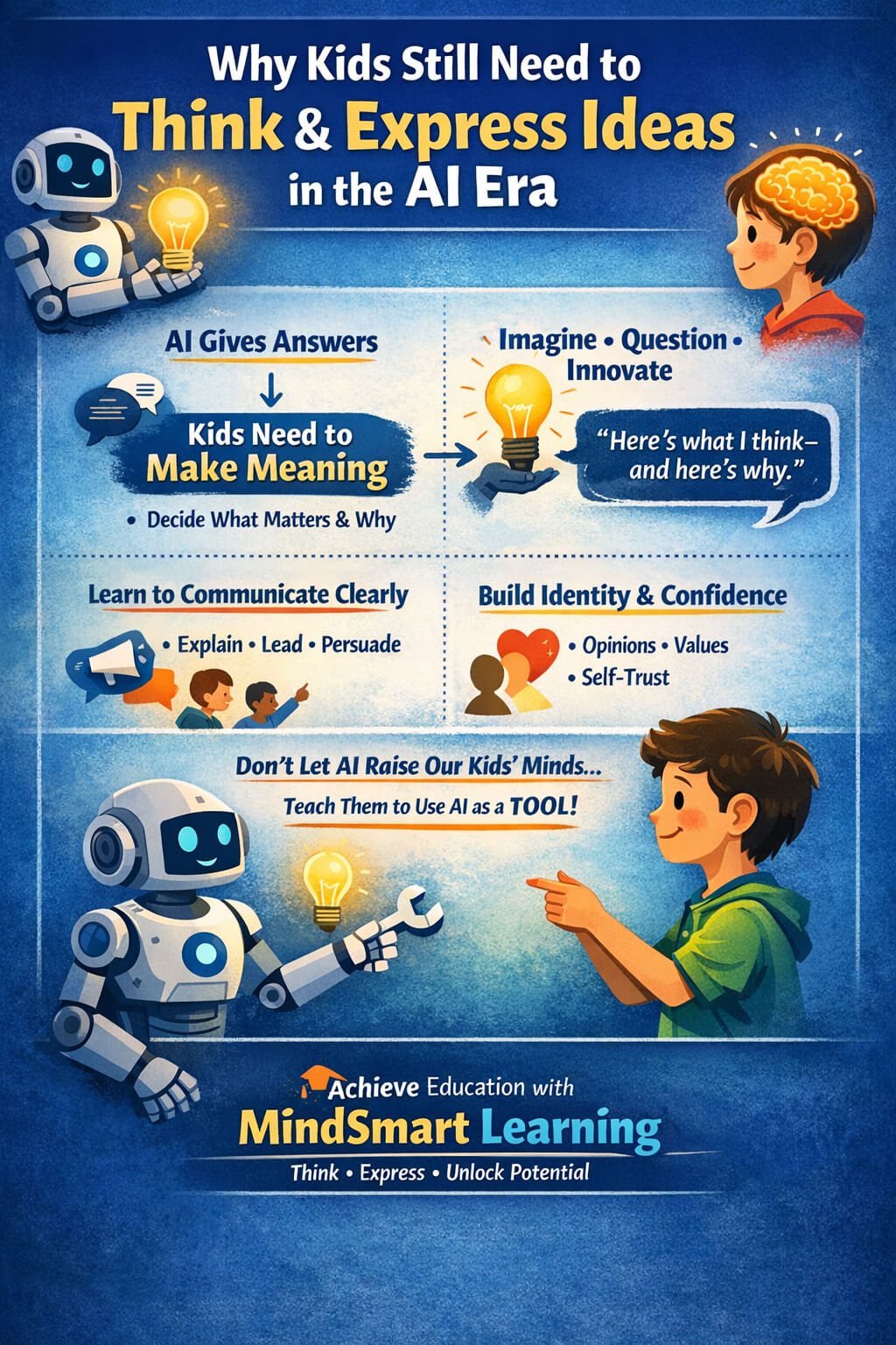 Why Kids Still Need to Think and Express Ideas in the AI Era — Achieve Education MindSmart Learning