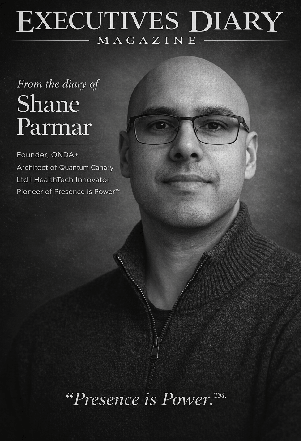 Shane Parmar - Executives Diary Cover