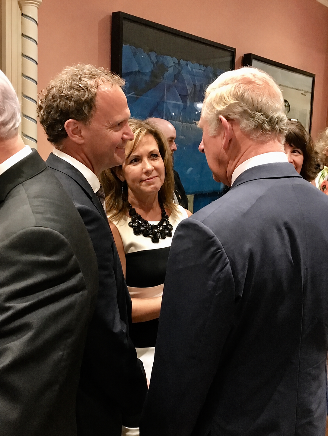 Marc Seaman with King Charles at NCC event